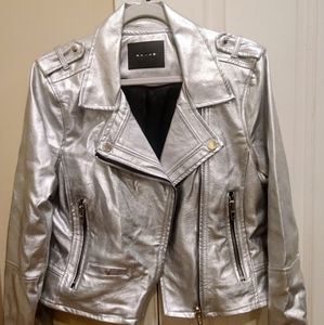 *New* Silver Moto Jacket